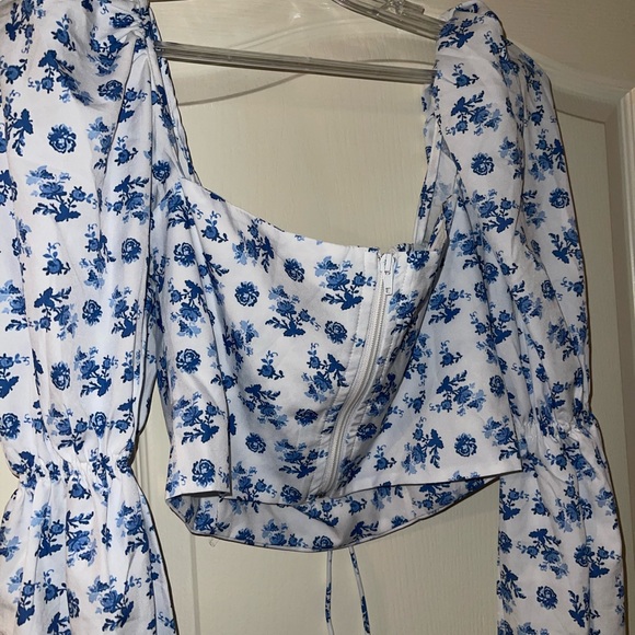 Cropped corset top - Picture 4 of 7